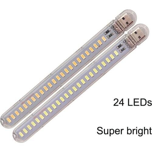 5V mini portable 24LEDUSB LED lamp reading lamp indoor table lamp desk book flashlight mobile power night light portable