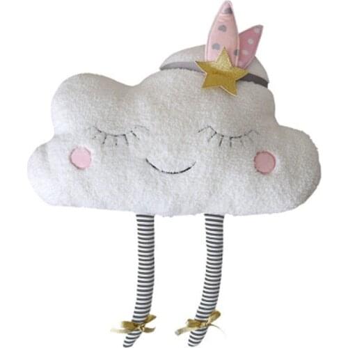 Dropshipping 1 pcs ins Cute Funny Creative Cloud Shaped Plush Stuffed Pillow Bed Cushion Toy Home Sofa Car Decor Room decoration