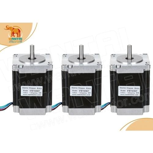 3 PCS, 2 phase, 4-Leads 20Kgcm 1.8Degre 78mm CNC NEMA 23 Stepper Motor of Wantai, 3D Printer