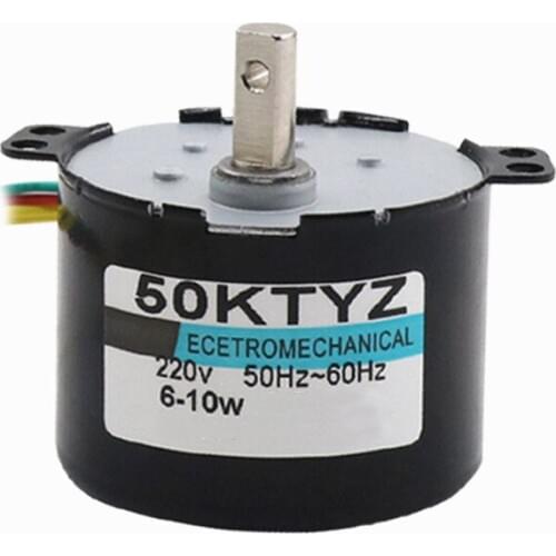 50KTYZ ac Synchronous motor,220V 5rpm small electric motors,Forward reverse controllable Low speed micro motors,J15012