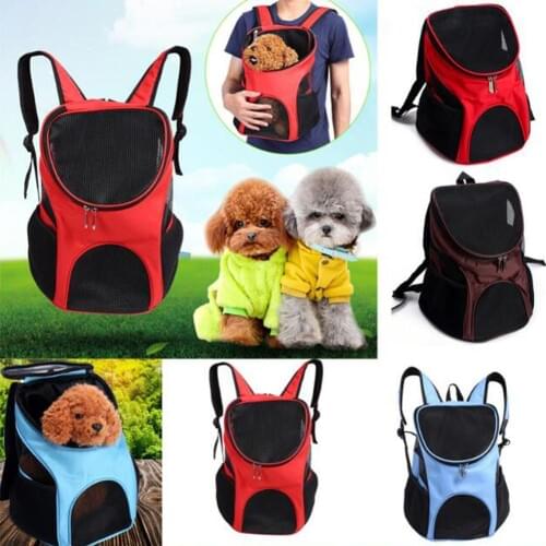 Foldable Pet Bag Carrier Backpack Dog Cat Carrier Outdoor Travel Packbag Portable Zipper Mesh Pet Out Bag Cat Backpack breath