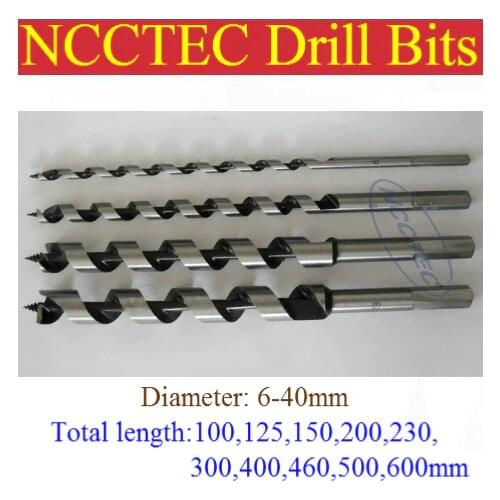 [24*450mm length] NCCTEC 24mm diameter wood screws drill bits | 0.96'' * 18'' woodworking Spiral drill tools FREE shipping