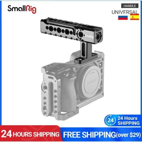 SmallRig Universal Handle With Built-in Shoe Mount/Arri Locating Hole For Camera/Camcorder Accessories With 1/4' Thread - 1984