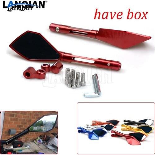 Motorcycle rearview mirrors universal motorbike rear view mirror motocross For honda CB400 VTEC400 CB-1 VTR250 CB599 CBR600RR