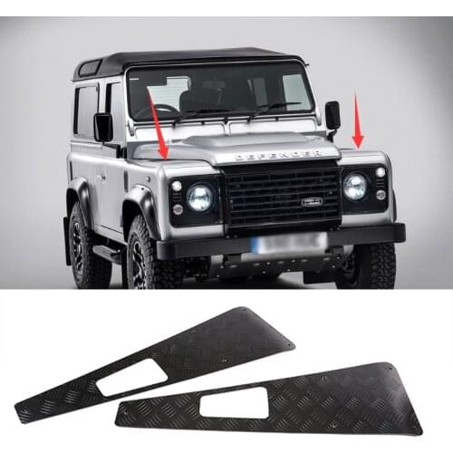 For Land Rover Defender 110 130 2004-2018 Car Front Cover Protection Decorative Panel Sticker Car Exterior Accessories