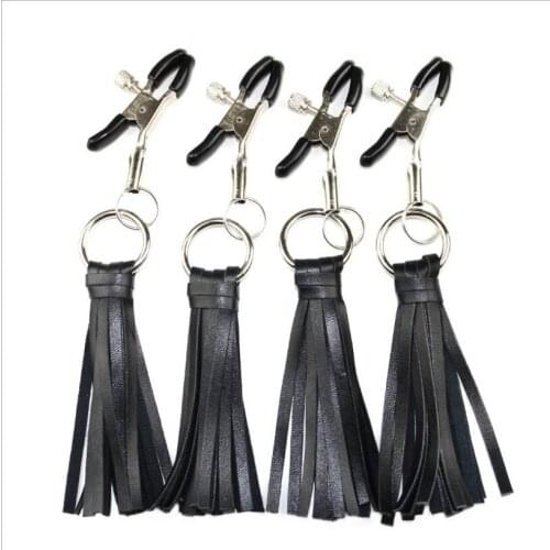 1 Pair Metal Bell Nipple Clamps With Chain Clips Flirting Teasing Sex Flirt Bondage Kit Slave Bdsm Exotic Accessories S0182
