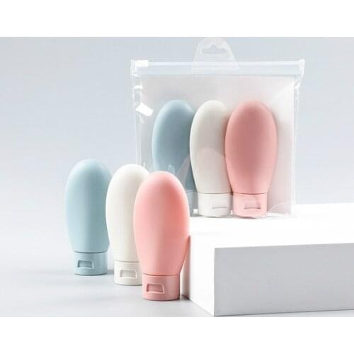 3pcs/set Nordic Style Travel Refillable Bottle Kit Portable Essence Shampoo Shower Gel Bottles Container Can Carry on The Plane