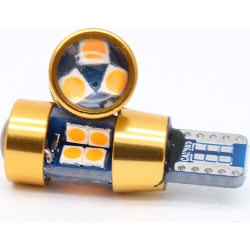 4Pcs Top Quality T10 w5w Led 12V Xenon White Purple Amber Car Light Fog Lamp Interior Light Canbus Error Warning Free