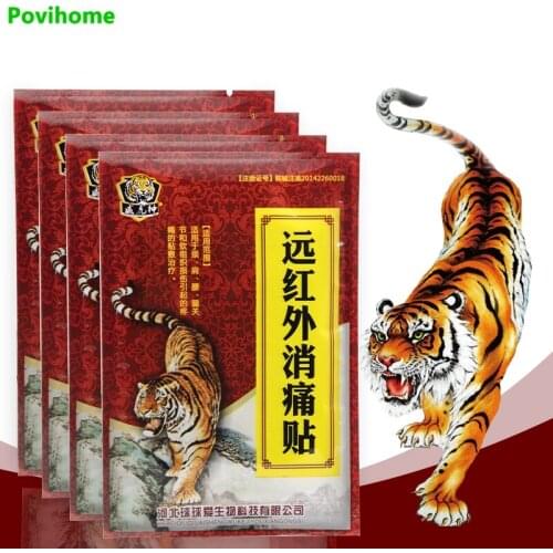 40pcs Chinese Tiger Balm Plaster Herbal Pain Relief Patches Back Arthritis Plaster Ointment Joint Aches Medical Sticker C1980