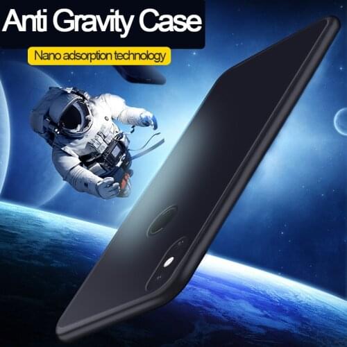 Anti-gravity Phone Case For Xiaomi Mi 5 6 5S Plus 6X Magical Nano Suction Back Cover For Xiaomi Mi A2 Lite Silicone Coque