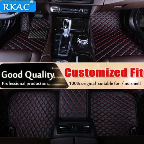 RKAC Car floor mats for Toyota Camry Avalon Corolla Prius RAV4 Highlander Land cruiser 100 200 Prado 120 150