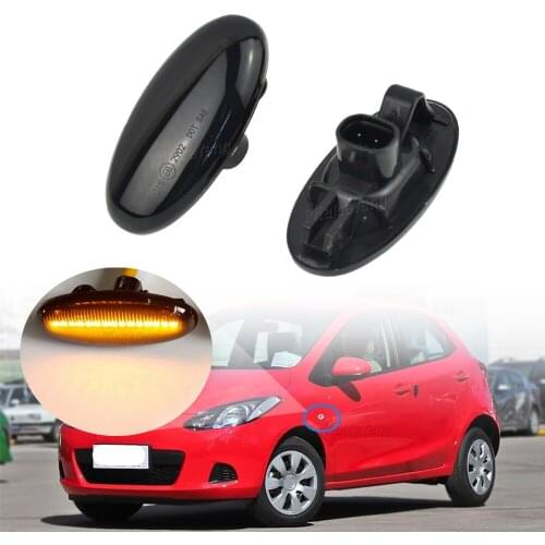 Car Led Dynamic Turn Signal Light Side Marker Fender Indicator Blinker Lamp For Mazda 2 2003-2014 For Mazda 3 5 6 BT-50 MPV