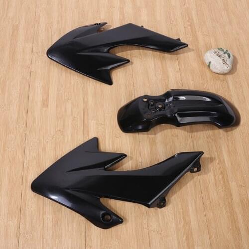7PC BIKE Fender Black Plastic Fairing Pit Dirt Bike Plastic Fender MOTO Covers Fairing Kits for Honda CRF 50 CRF 125