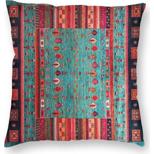 Epic Traditional Moroccan Calm Blue Pillow Case Decoration Boho Cushions Throw Pillow for Sofa Polyester Double-sided Printing