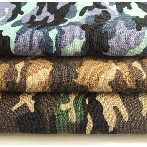 Good Thick Army Camouflage Canvas Fabric for Bag Camouflage Print Canvas Cotton Fabric Quilting Patchwork DIY Sewing Pillow/Sofa