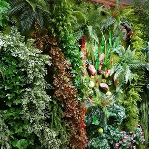 Indoor And Outdoor Turf Eucalyptus Green Materials Greening Fake Green Planting Wall Plant Simulation Lawn Wall Decoration