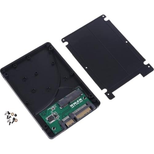 7mm mSATA SSD to 2.5 Inch SATA Adapter Enclosure Converter Plastic Hard Disk Drive Box External HDD Case