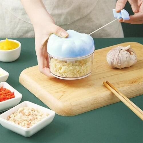 Multi-function Garlic Press Manual Garlic Grinding Chopper Food Vegetables Cutter Meat Grinders Kitchen Gadgets Garlic Artifact