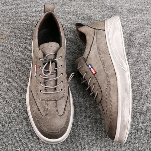 Luxury Autumn Men Fashion Vintage Casual Shoes High Quality Leather Shoes Designer Flats Breathable Loafers Sneakers Moccasins