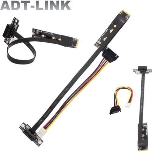 New Coming PCIe 3.0 M.2 M Key NVME To PCI-e x1 Riser Mining Cable PCI Express x1 To M.2 Key-M GPU BTC Bitcoin Extension Cable