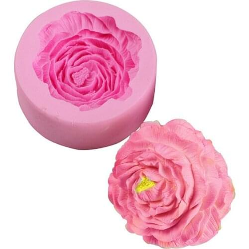 Peony Shape Silicone Fondant Molds Flowers Handmade Soap Candle Clay Mold Cake Cake decorating cake mold