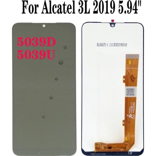 Shyueda 100% Oig NEW For Alcatel 3L 2019 5.94" 5039D 5039U LCD Display Touch Screen Digitizer with tools