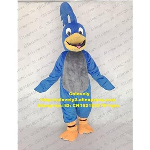 Blue Roadrunner Geococcyx Mascot Costume Adult Cartoon Character Outfit Suit Stage Properties Take Group Photo zz8259