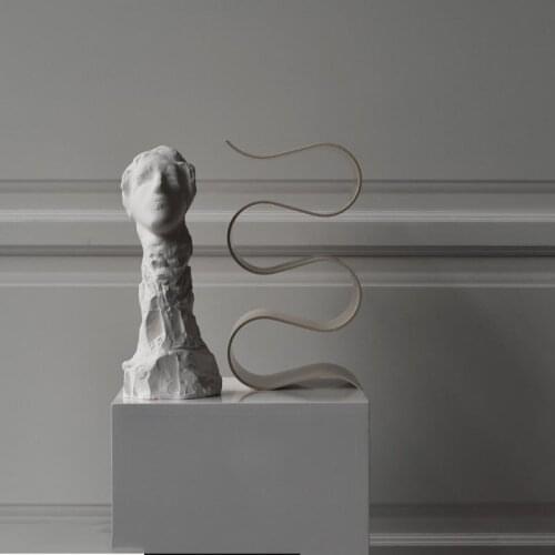 Modern Abstract Character Art Statue Home Crafts Decor Objects Office Created The Plaster Sculpture Artwork No 1 Ballad