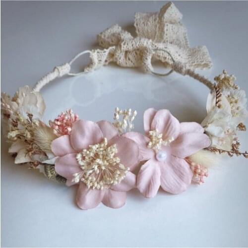 Wedding crown Flower crown bridal crown Dry flower crown, Bohemian crown, Wedding flower bridal crown dried flower crown