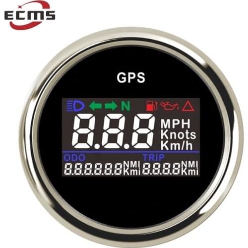 Universal Speedometer Scooter Small Size 52mm LCD Digital GPS Speedometer