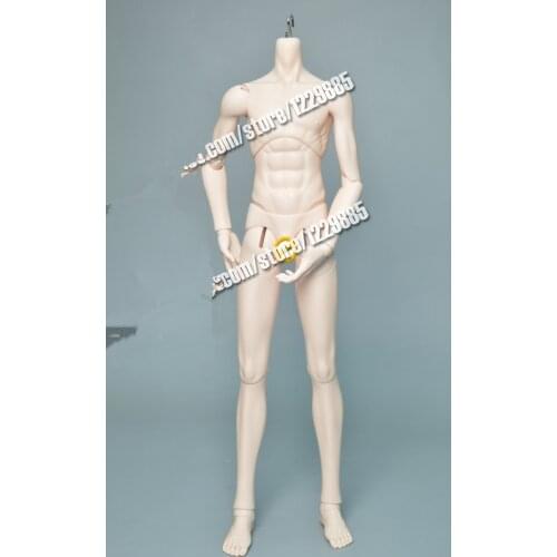 1/3 BJD muscle Boy body (Body only, Without head) with head 65cm height