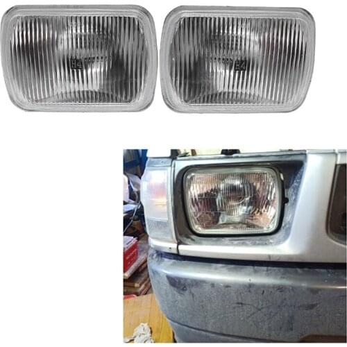 1 Pair Replacement Bumper Clear Lens Fog Light Assembly with Bulb Fit for for Toyota Hiace 1982-2004