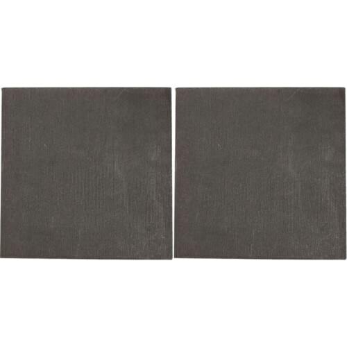 2pcs High Pure Carbon Graphite Sheet 100×100×2mm Electrode Plate Anode Panel Mould DIY Use