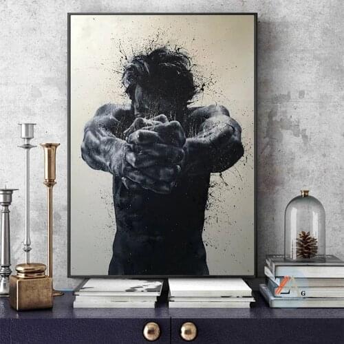 Abstract Grey Art Extreme Explosion Modern Canvas Painting Wall Art Pictures for Living Room Decor (No Frame)