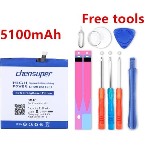 Chensuper high capacity 5100mAh BM4C Battery for Xiaomi Mi Mix Phone Batteries