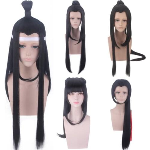 Anime Mo Dao Zu Shi Grandmaster of Demonic Cultivation/Chen Qing Ling Wei WuXian Lan WangJi Cosplay Wig for Halloween C36K222