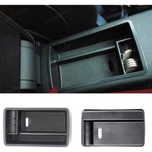 Money card Holders for A/udi A3 Armrest Storage Box Black Plastics Case Container Clapboard Tray Car Coin phone Organizer
