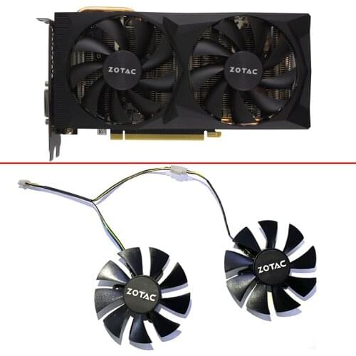 DIY GA92S2U 85MM 4PIN RTX 2060 GPU Fan For ZOTAC GeForce RTX2060-6GD6 Destroyer OC HB HC SM HA Graphics card Cooling Fans