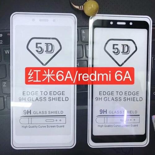 For Xiaomi Redmi 6A 9H ultra thin premium Full Cover Tempered Glass Screen Protector glass film,Redmi6A 6 A screen skin cover
