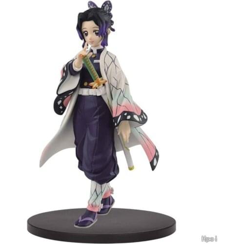 Japan Anime Demon Slayer Kimetsu no Yaiba PVC Action figure Toy Kochou Shinobu Tomioka Giyuu Model Figuals Dolls Toys Gifts 23cm