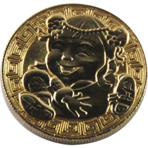 Chinese factory antique electroplating gold coin free sample cheap wholesale custom metal coins