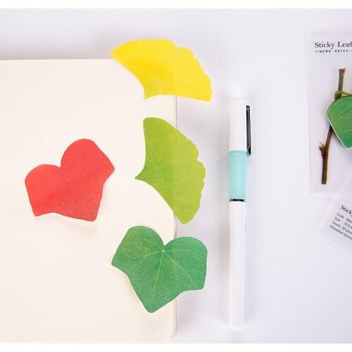 Creative Tree Leaf Sticky Note Decoration Paper Notepad Korean Stickers Office Decoration