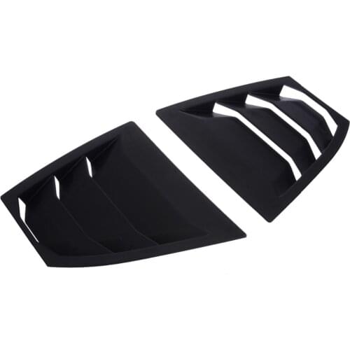 Mayitr 2pcs Car Accessories Matte Black Rear Window Side Louvers Vent Panel Trim For Mazda 3 Axela Sedan 2014 2015 2016 2017