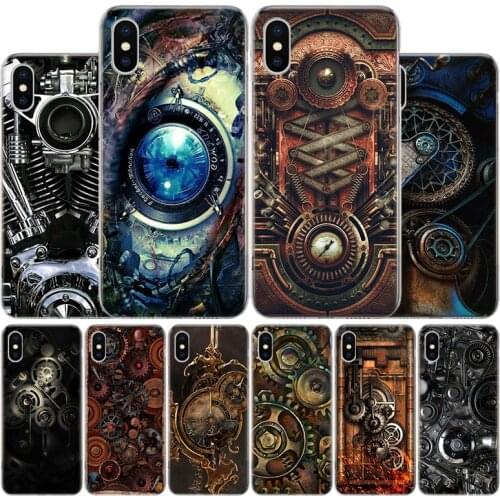 Steampunk Gear Mechanical Cover Phone Case For Apple iphone 11 12 Pro XR X XS Max 7 8 6 6S Plus + 7G 6G 5 SE 2020 Coque Popular