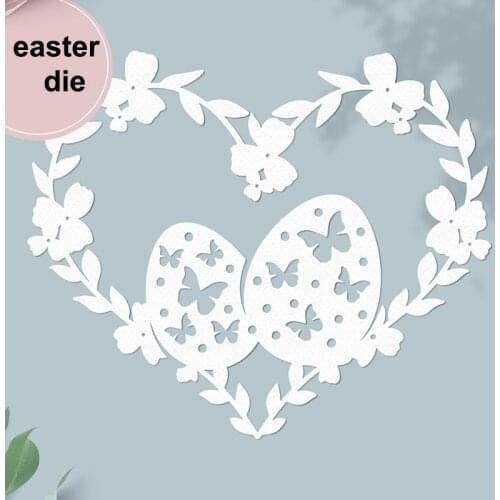 MEET HUANG Craft metal cutting dies cut die mold Easter pattern eggs Scrapbook paper craft knife mould blade punch stencils dies