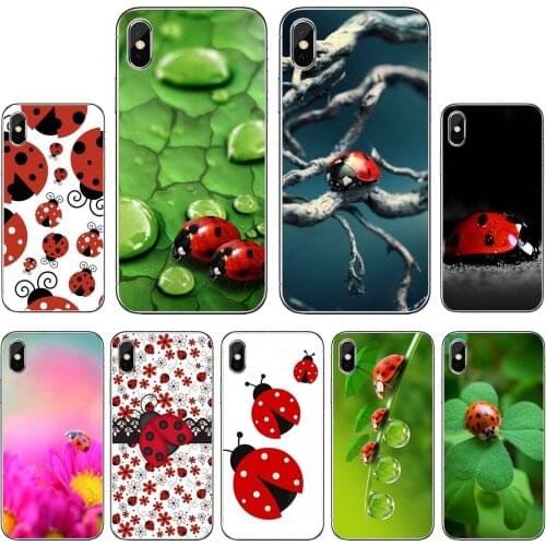 Soft Skin Cover For Huawei Mate 20 30 40 7 8 9 10 Lite Pro P Smart 2018 2019 Plus G7 G8 Lady-bug-Ladybug-ladybird-Pattern-Art