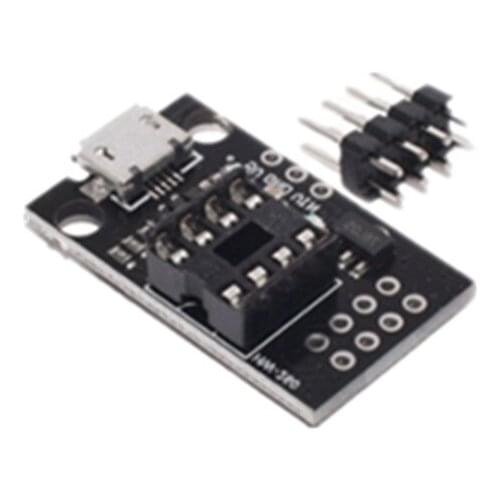 Pluggable Development Board For ATtiny13A/ATtiny25/ATtiny45/ATtiny85 Programming Editor Micro Usb Power Connector 100PCS