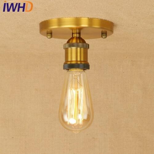 IWHD Loft Style Edison Industrial Ceiling Lamps Antique Metal Vintage Ceiling Light Fixtures Indoor Lighting Lustres De Sala
