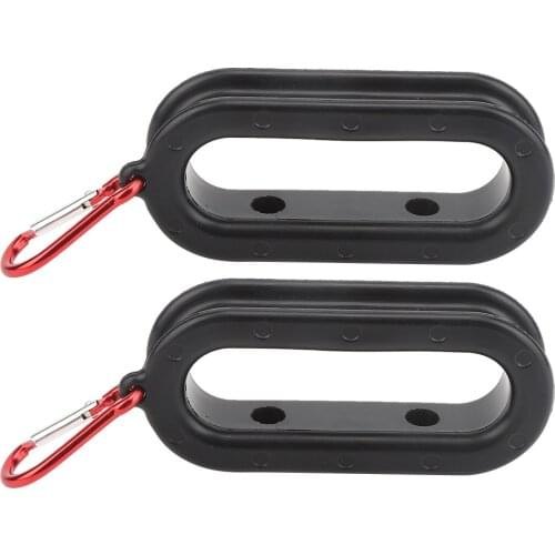 Rubber/Aluminum Alloy Black Red Button Bottom Hanging Fishing Cable Puller Tool Fish Hook Hook Bottom Line Puller Accessory