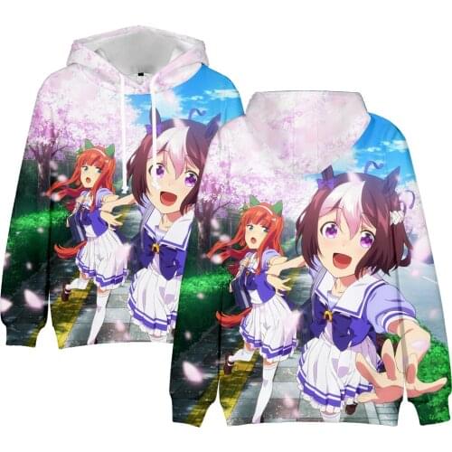 Pretty Derby Special Week Silence Suzuka 3D Print Fashion Fall Winer Suit Hoodies Sportswear Hooded Kawaii Women/Men The hooded